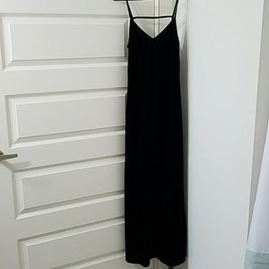 Plunging Green Velvet Maxi dress